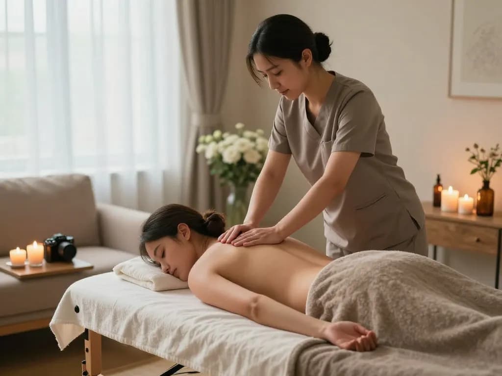 Premium massage service at https://www.maxim-anma.net providing soothing home therapy with calming elements for relaxation.