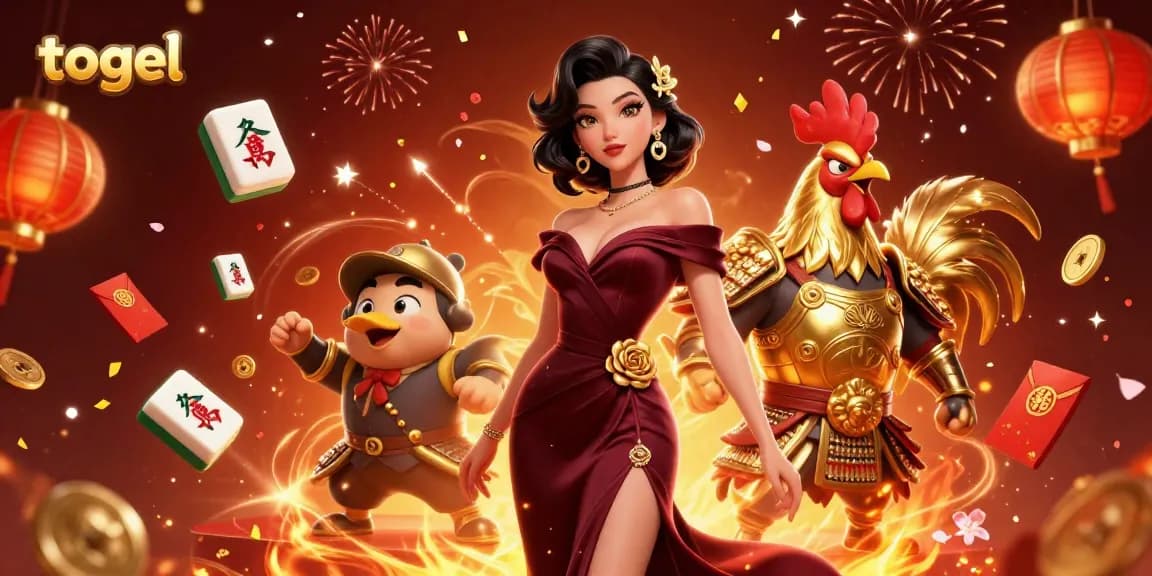 Experience winning strategies with togel in this vibrant 3D illustration featuring dynamic casino elements.
