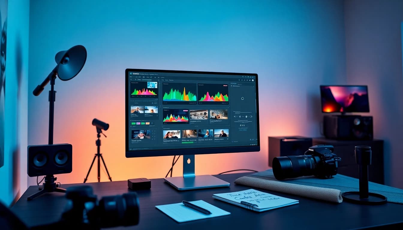Generate video to prompt insights with advanced AI video analysis tools in a professional editing environment.