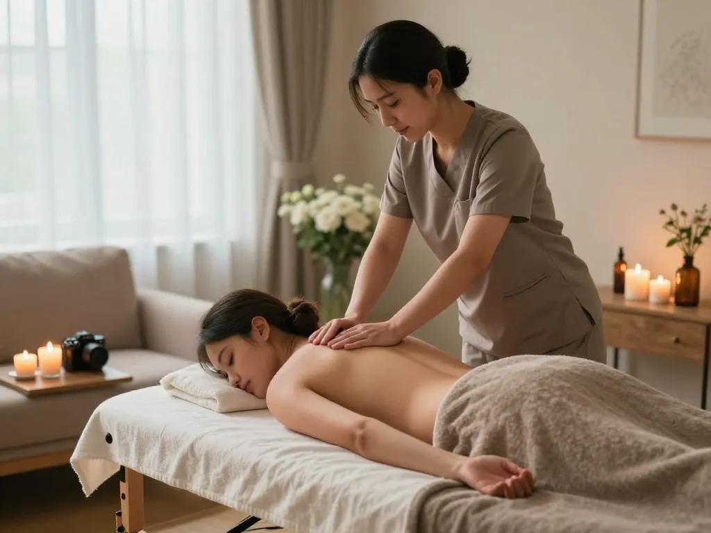Premium massage service at https://www.maxim-anma.net providing soothing home therapy with calming elements for relaxation.
