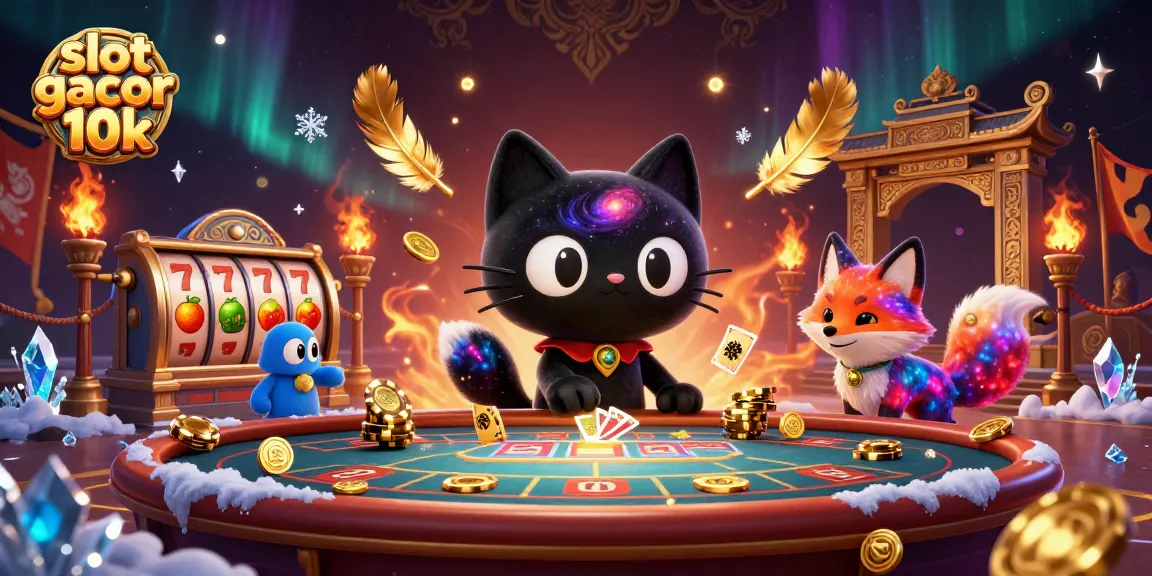 Experience thrilling action at the slot gacor 10k cosmic casino with a mesmerizing black hole cat and nebula fox.
