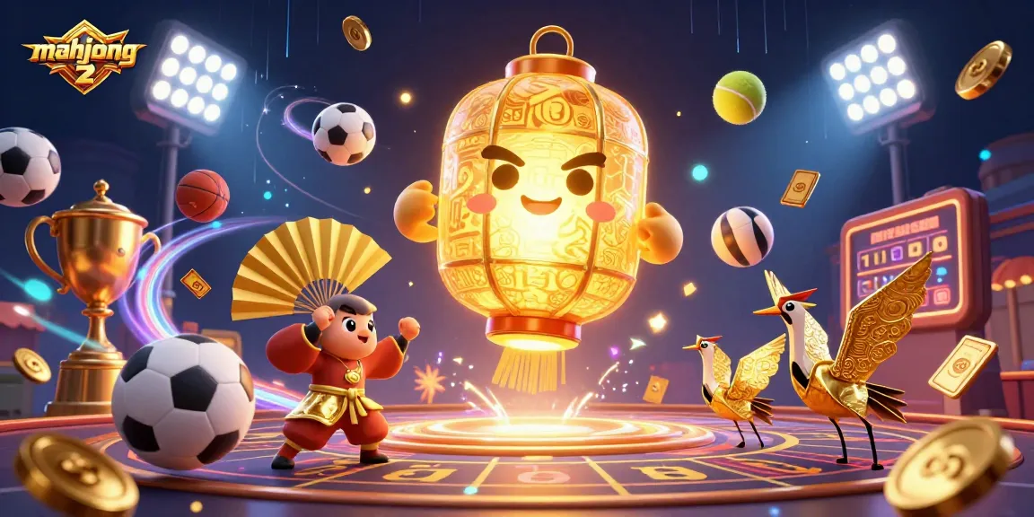 Experience thrill with Mahjong 2 as the golden lantern spirit and fans energize the night market casino.