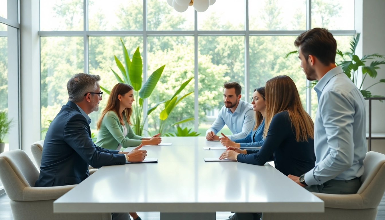 Brightet team brainstorming in a modern office, fostering collaboration and creativity.