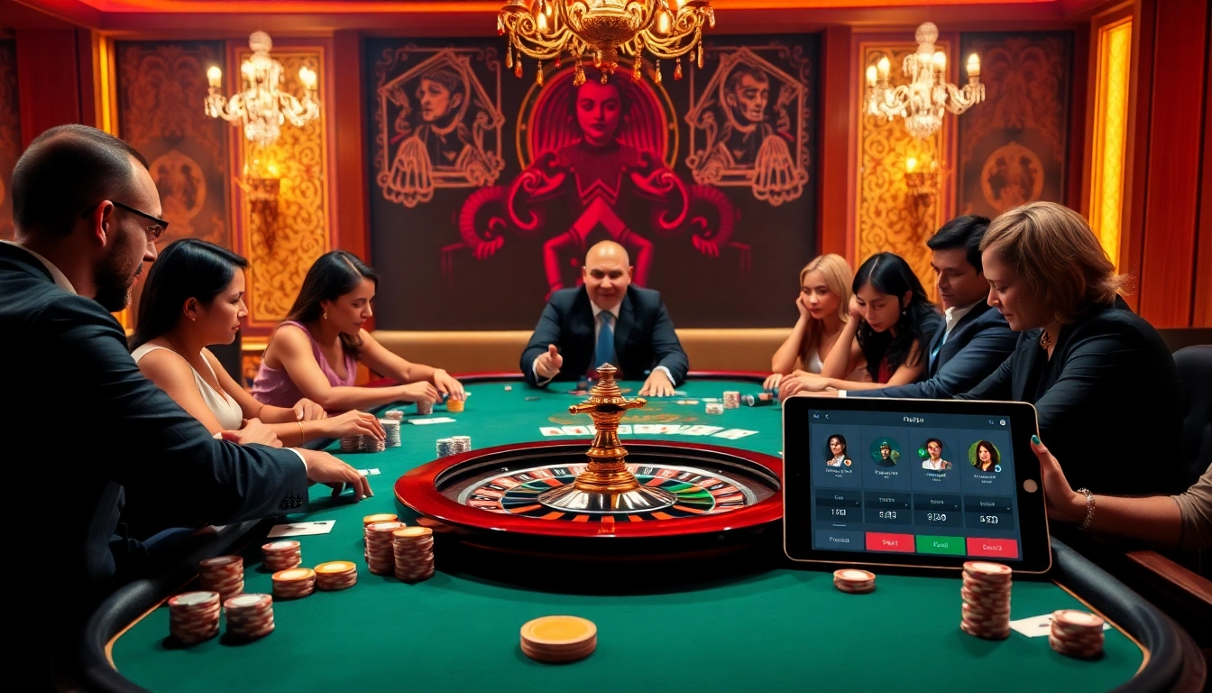 Players engaged in betting at PS99 thể thao casino table with vibrant poker cards and chips.