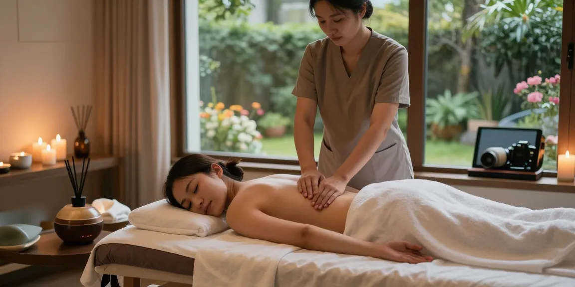 Experience a soothing 정자동출장마사지 in a tranquil spa setting with soft lighting, calming aromas, and peaceful surroundings.