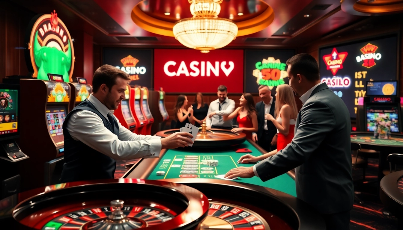 Participez à des jeux de casino en ligne vibrants avec des machines à sous et de la roulette.