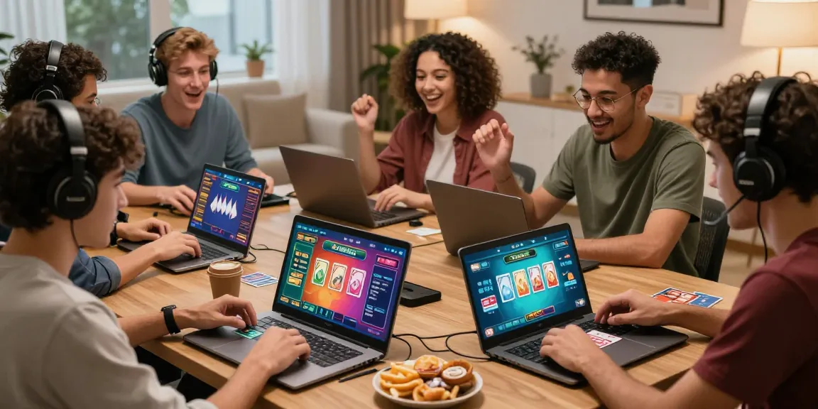 Exciting scene of players enjoying game đổi thưởng uy tín online with lively interactions and colorful graphics in a cozy setting.