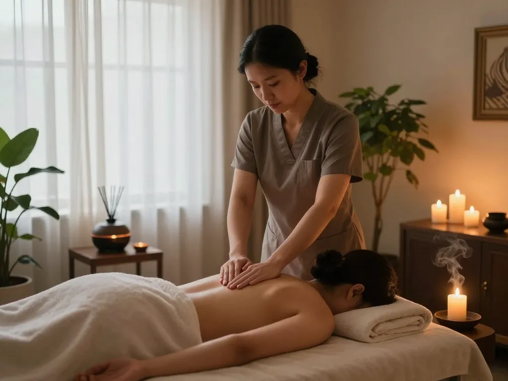 Experience soothing 삼산동마사지 in a serene spa environment with a relaxing atmosphere