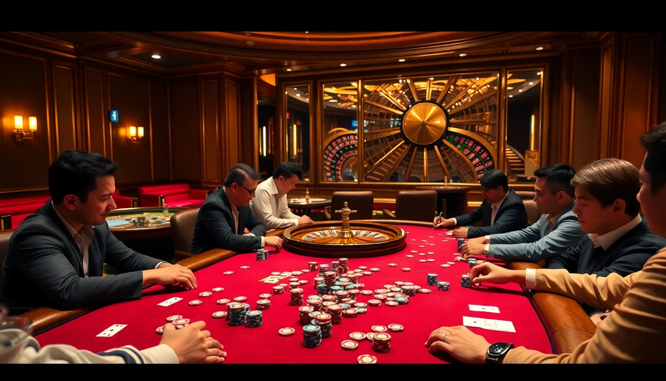 Experience the thrill of winning with new88bet at an upscale poker table surrounded by excitement.