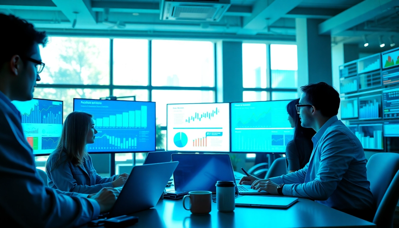 Analyzing b2b competitive intelligence in a collaborative workspace with data visualizations.