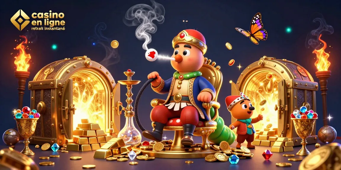 Jouez sur casino en ligne retrait instantané avec des personnages riches en détails et des trésors scintillants.