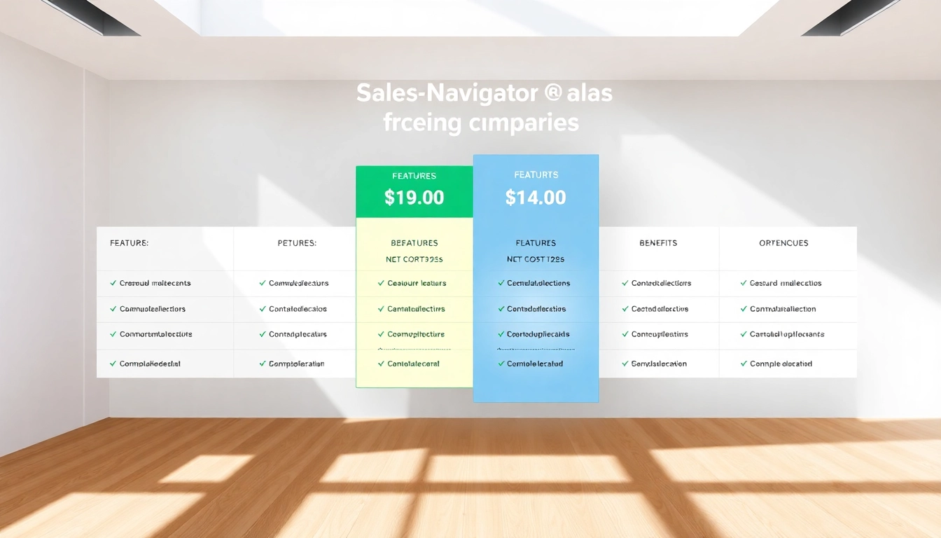 Showcase of sales navigator scraper pricing options and features in an engaging infographic.