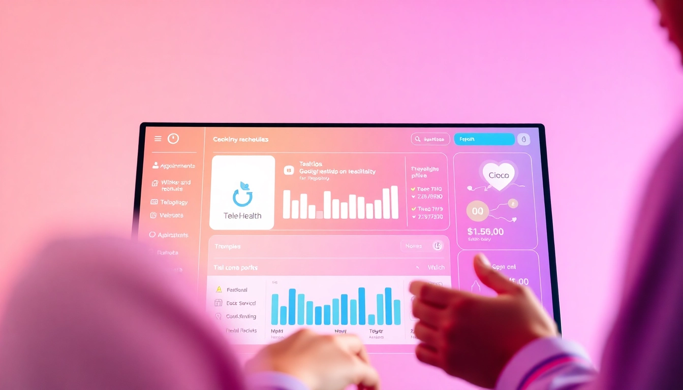 YourGP platform showcasing user-friendly health services in a vibrant setting.