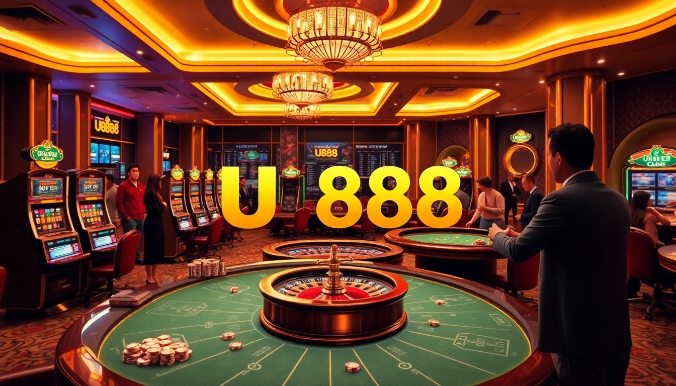 Experience the thrill of U888 casino with engaging gameplay on stylish tables.