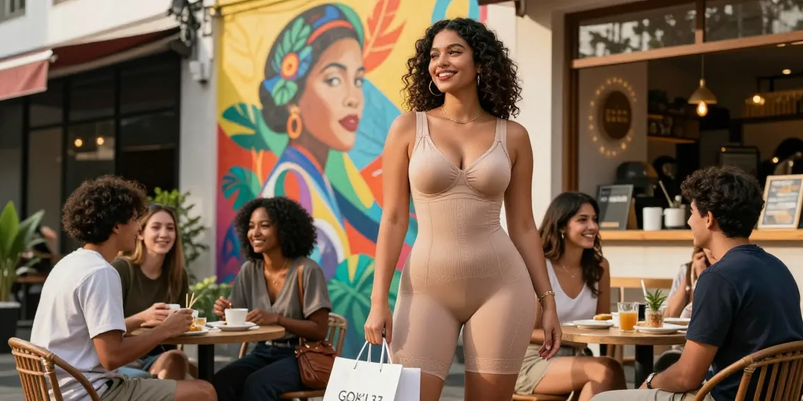 GOKIL33 menawarkan Colombian shapewear galess di tengah suasana kota Jakarta, menampilkan fashion modern dan tren terkini.
