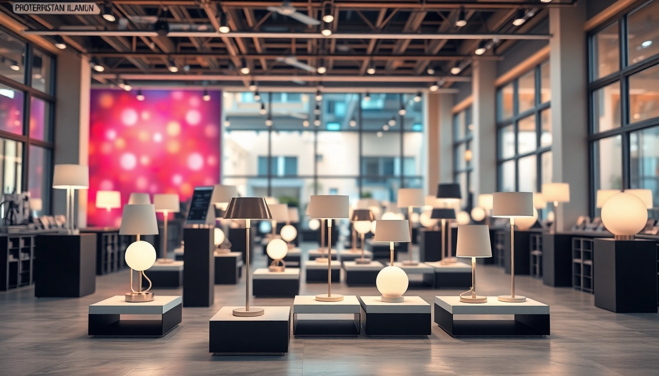 Shop the vibrant variety of ELC Lamps Online in an inviting retail environment.