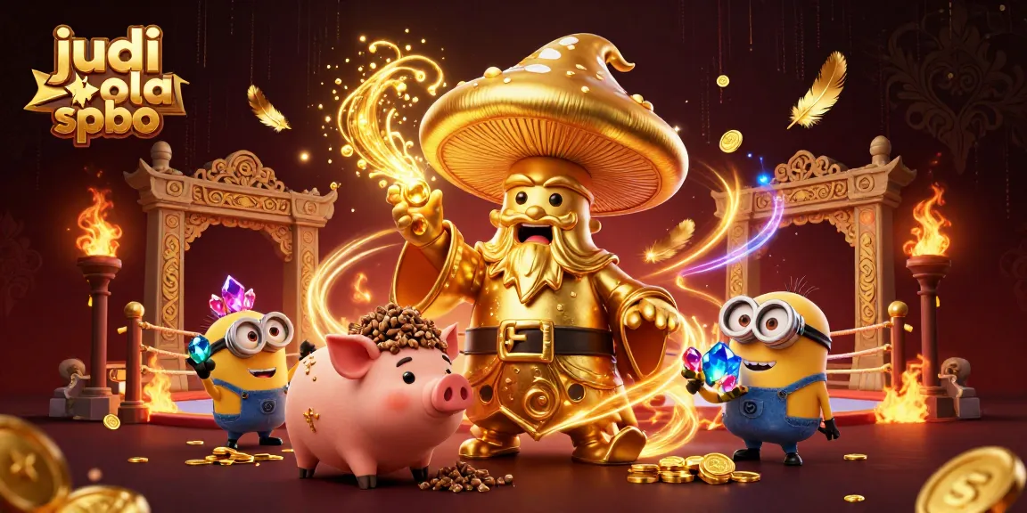 Engage in judi bola spbo sports betting adventures with dynamic characters in a vibrant scene.