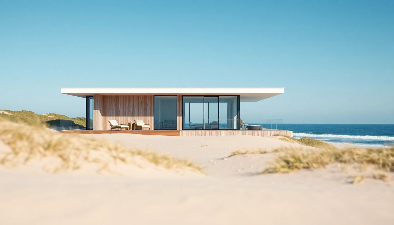 Beautiful modern beach house on Orleans Cape with breathtaking coastal views.