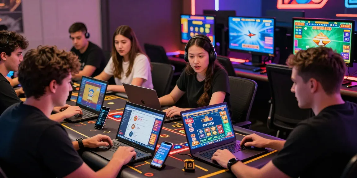 Aviator 1xbet gaming scene showcasing players engaged in thrilling crash game strategies and interactions in a vibrant online casino.