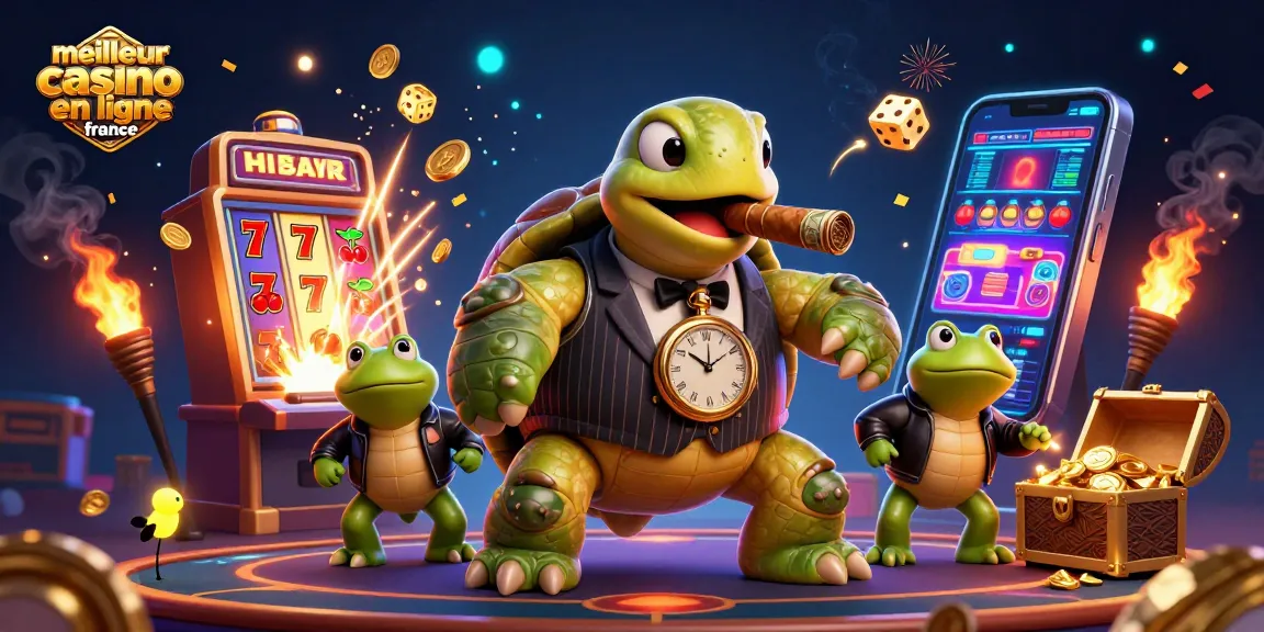 Découvrez le meilleur casino en ligne en France avec une scène dynamique de jeux et personnages captivants.