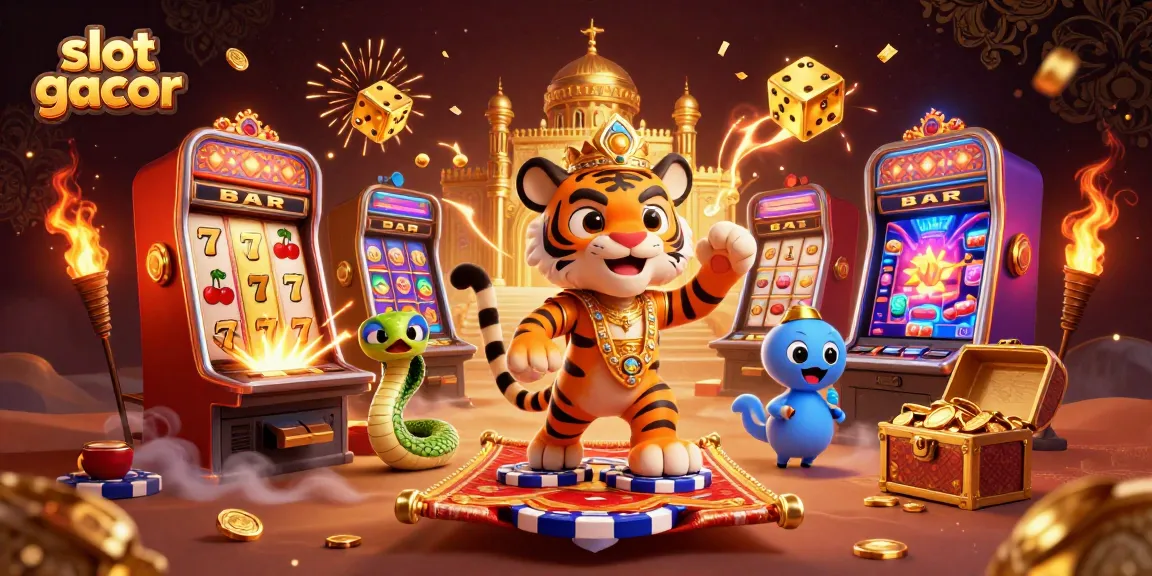 Experience extraordinary winnings with slot gacor in this vibrant casino illustration.