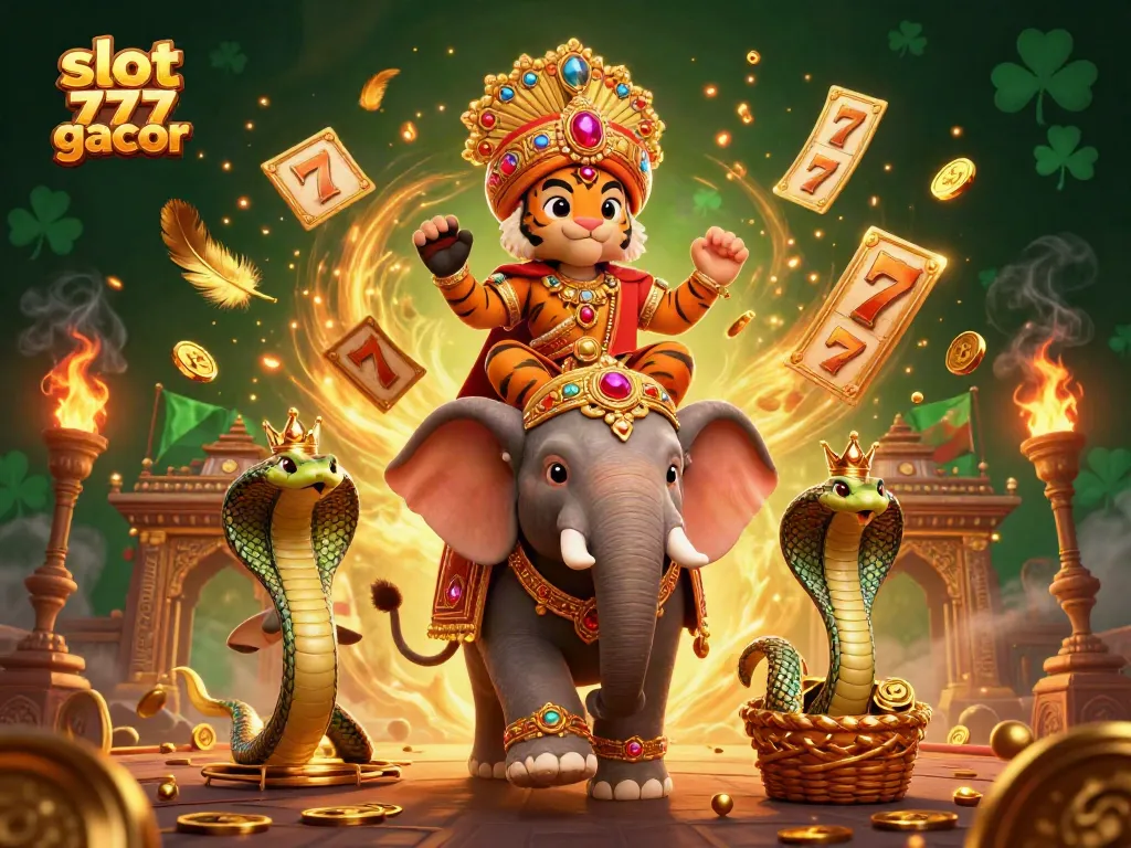 Mainkan slot 777 gacor dengan karakter 3D menarik, simbol keberuntungan, dan tema kasino bergaya Asia.