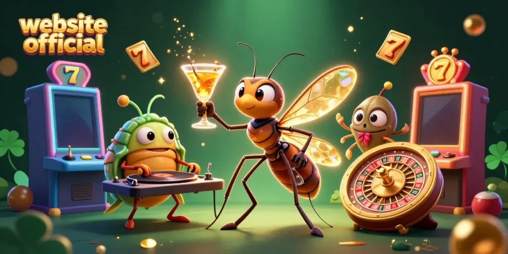 Experience winning thrills with our website official as frozen-in-amber mosquito mascot alongside trilobite DJ!