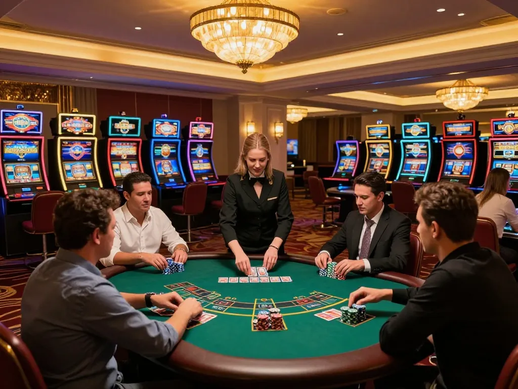 Gamble confidently at thabet blackjack tables with an engaging dealer and vibrant atmosphere