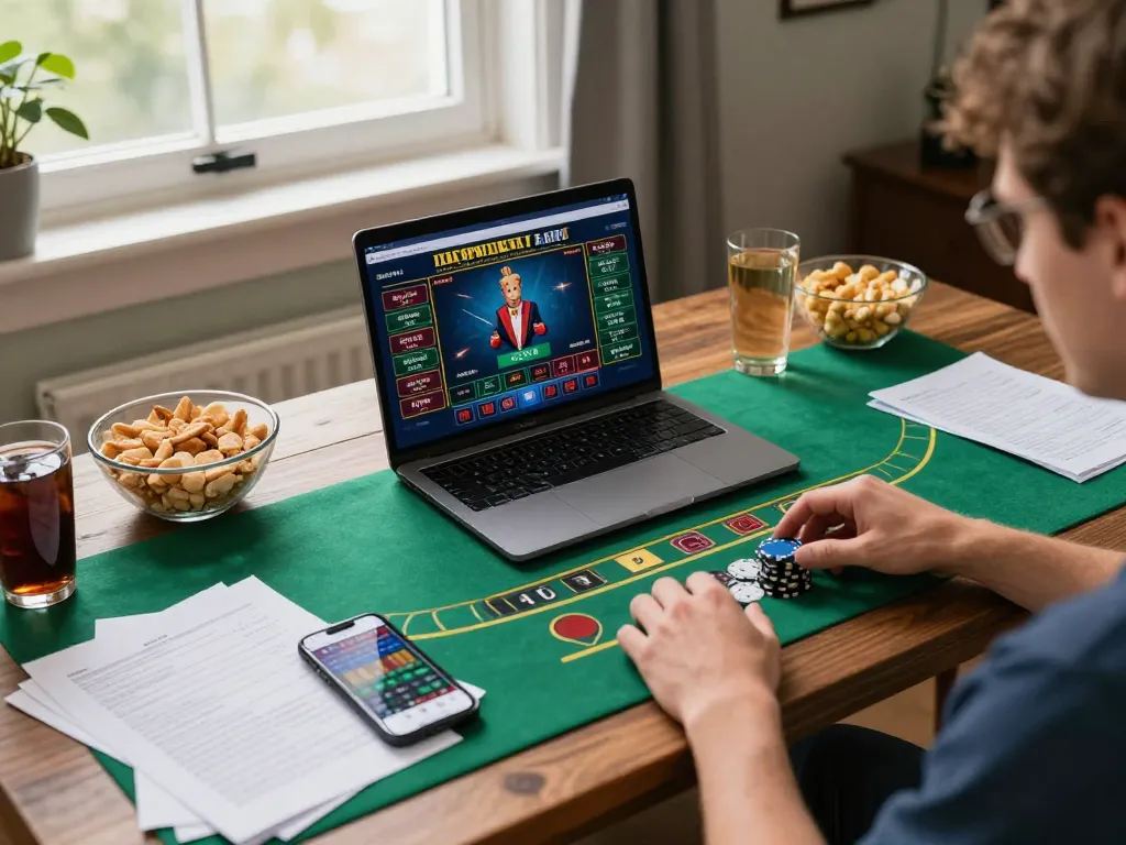 Experience thrilling gameplay at Nhà cái PUB88 with a player immersed in live blackjack action at home