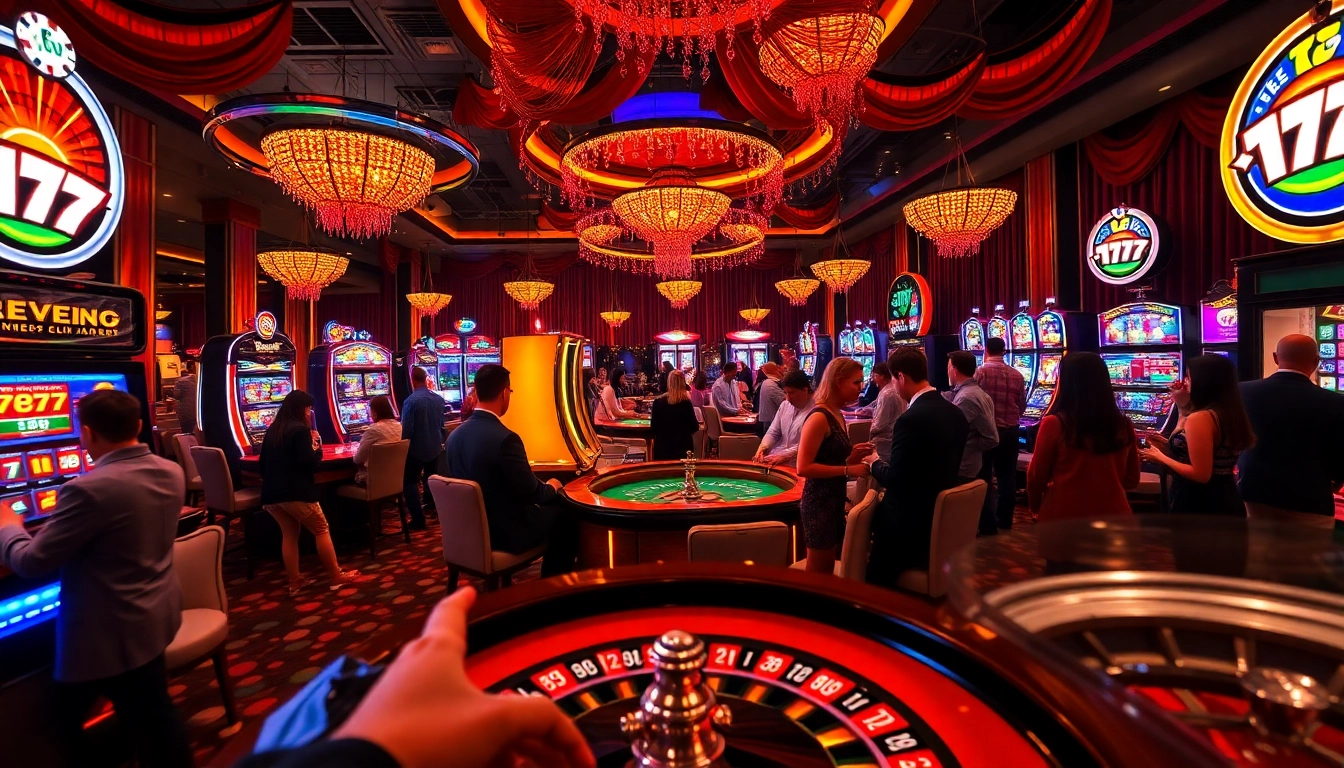 Experience thrilling gameplay with seven77 at luxury casino tables, exciting roulette wheels, and dazzling slot machines.
