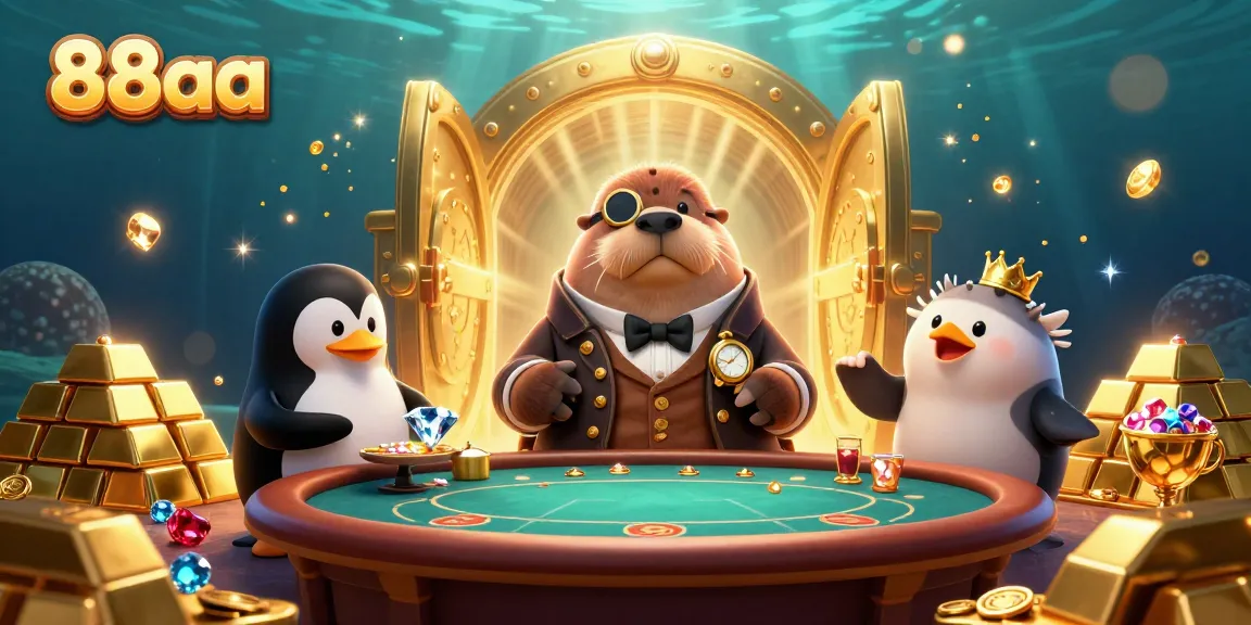 Experience thrilling underwater poker action at 88aa with whimsical characters and treasures.