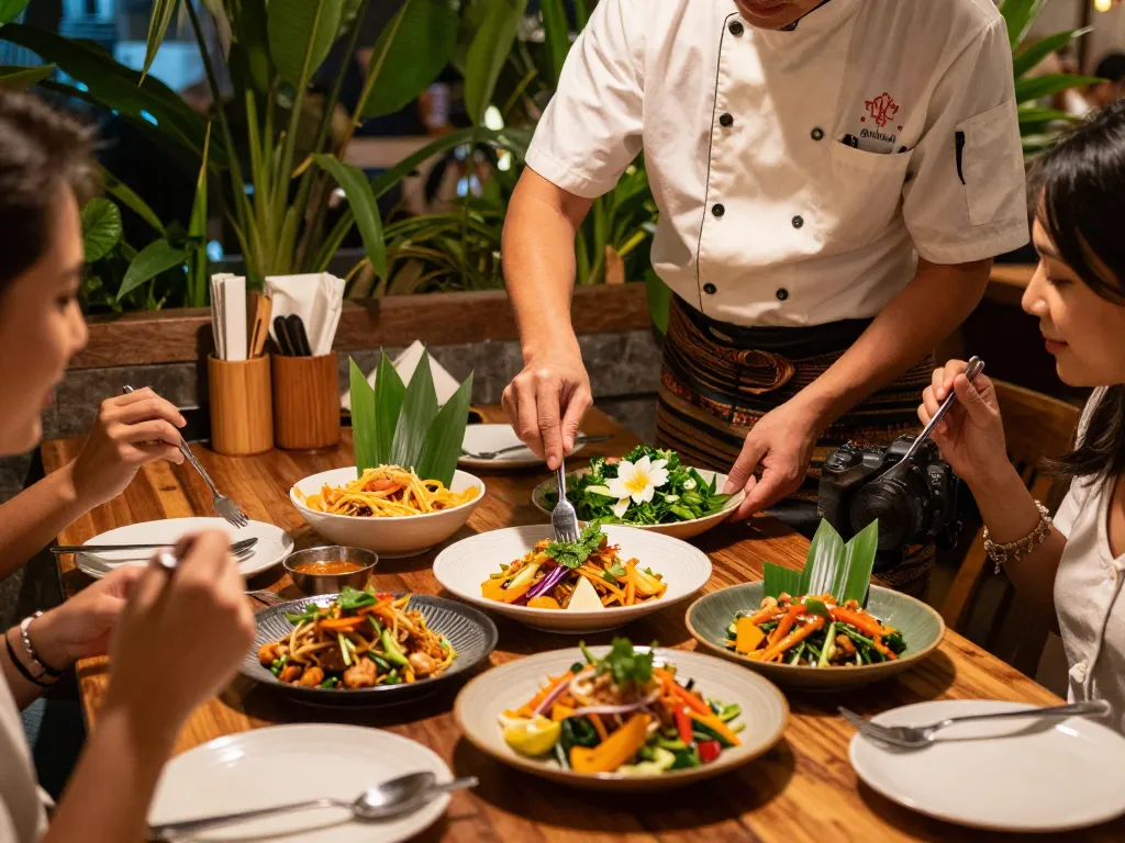 Experience the vibrant Thai dishes at 88Pulsa restaurant with fresh ingredients.