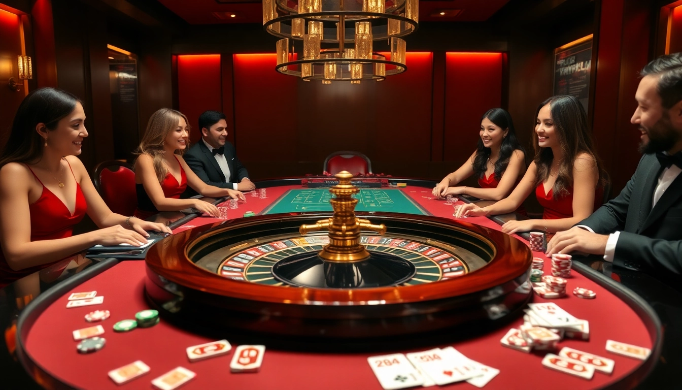 789BET players engaging in a high-stakes poker game at a luxurious casino table.
