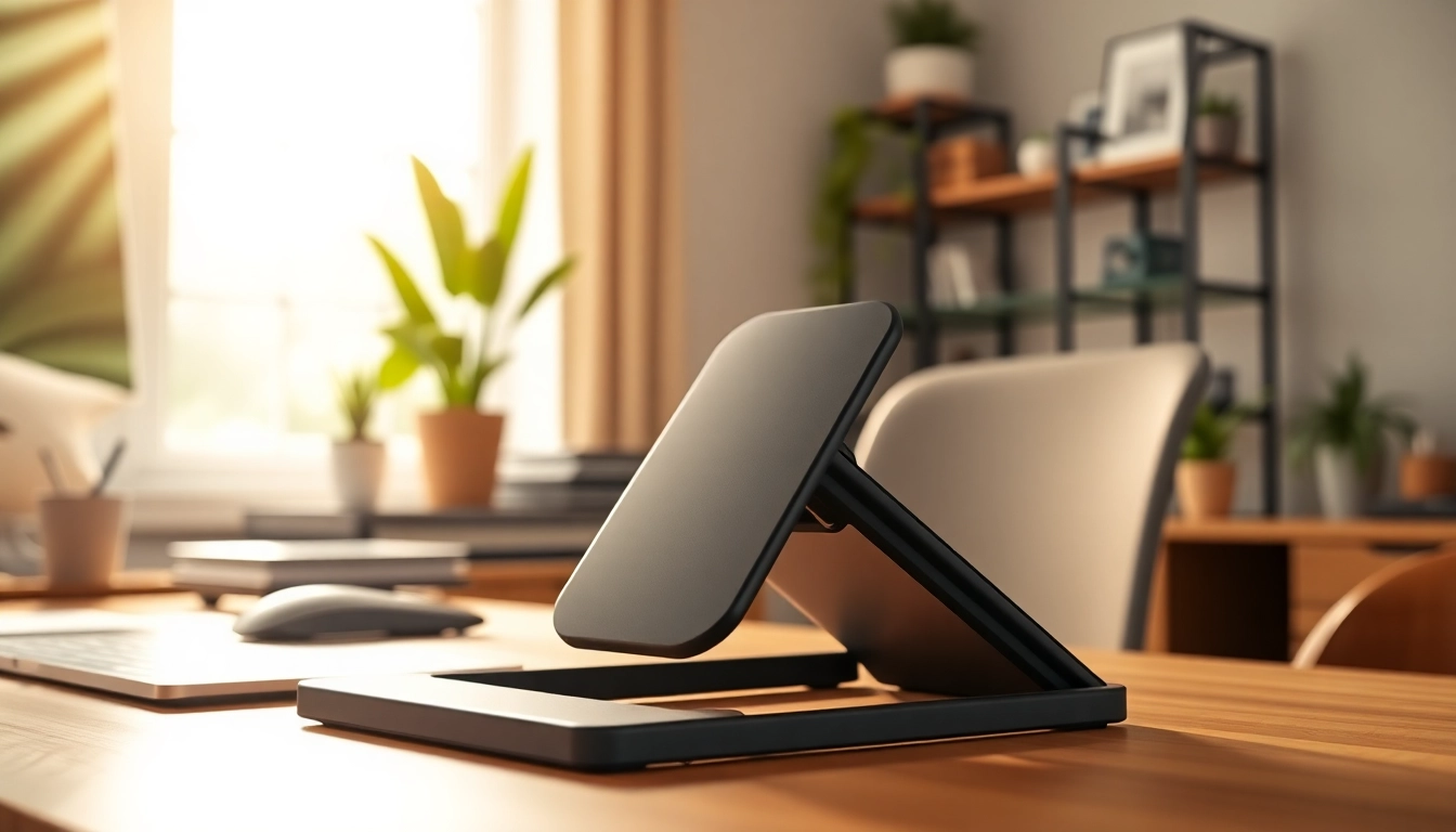 Enhance your posture support with a modern ergonomic office setup showcasing comfort.