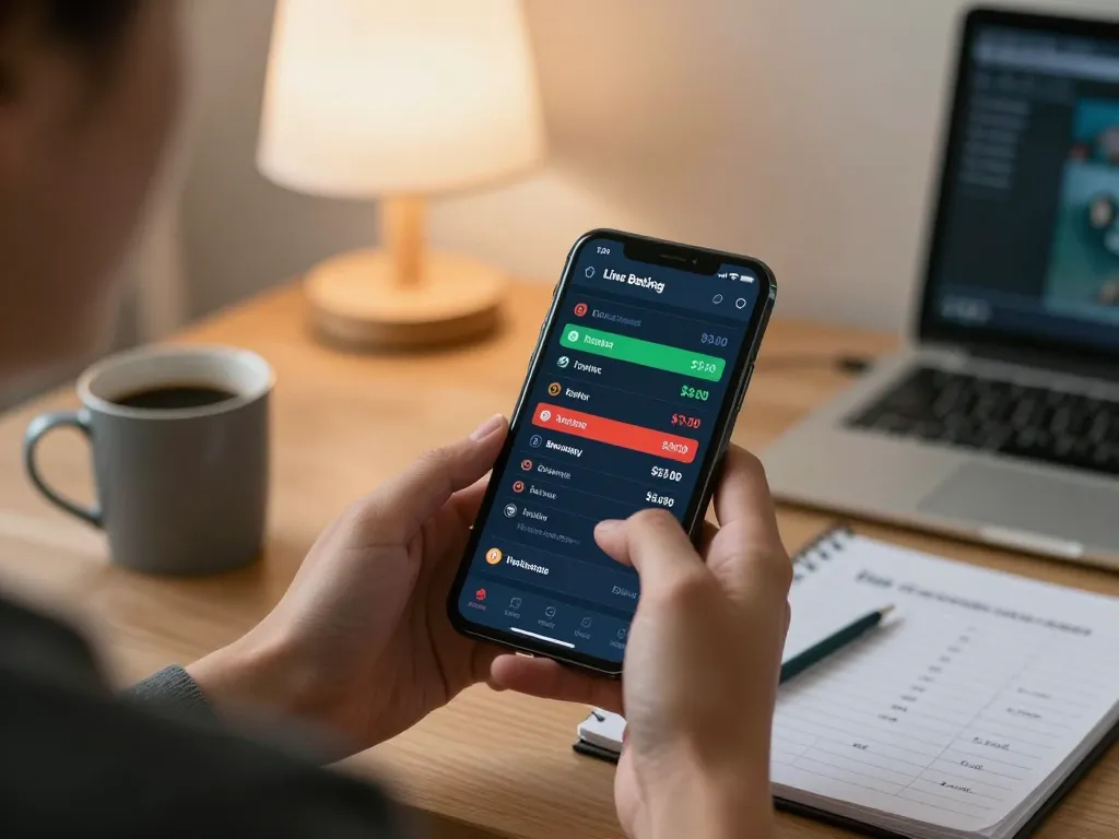 Engaging in online betting with Ok9 mobile app showcasing live odds and strategies.