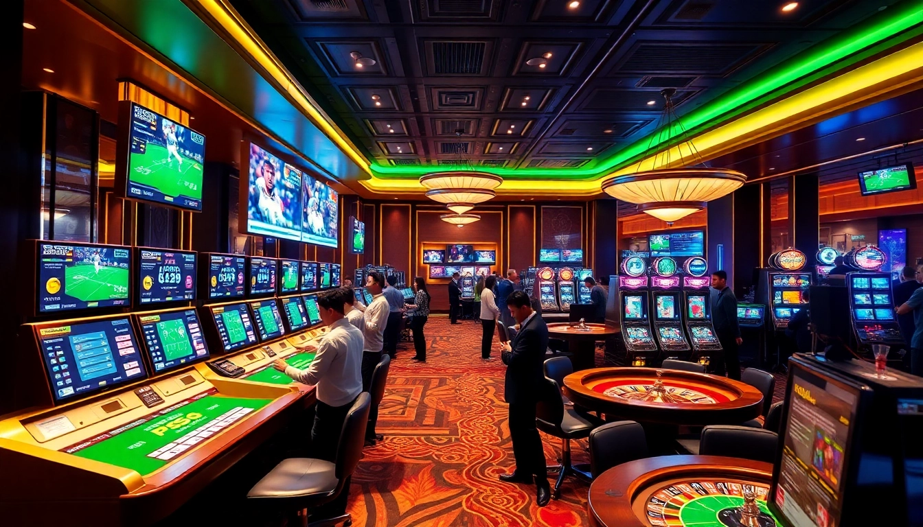 Experience the excitement of betting at PS99 thể thao with vibrant casino visuals.