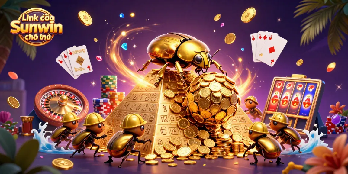 Enter the thrilling world of online gaming with Link vào Sunwin chính thức as the golden dung beetle rolls the jackpot.