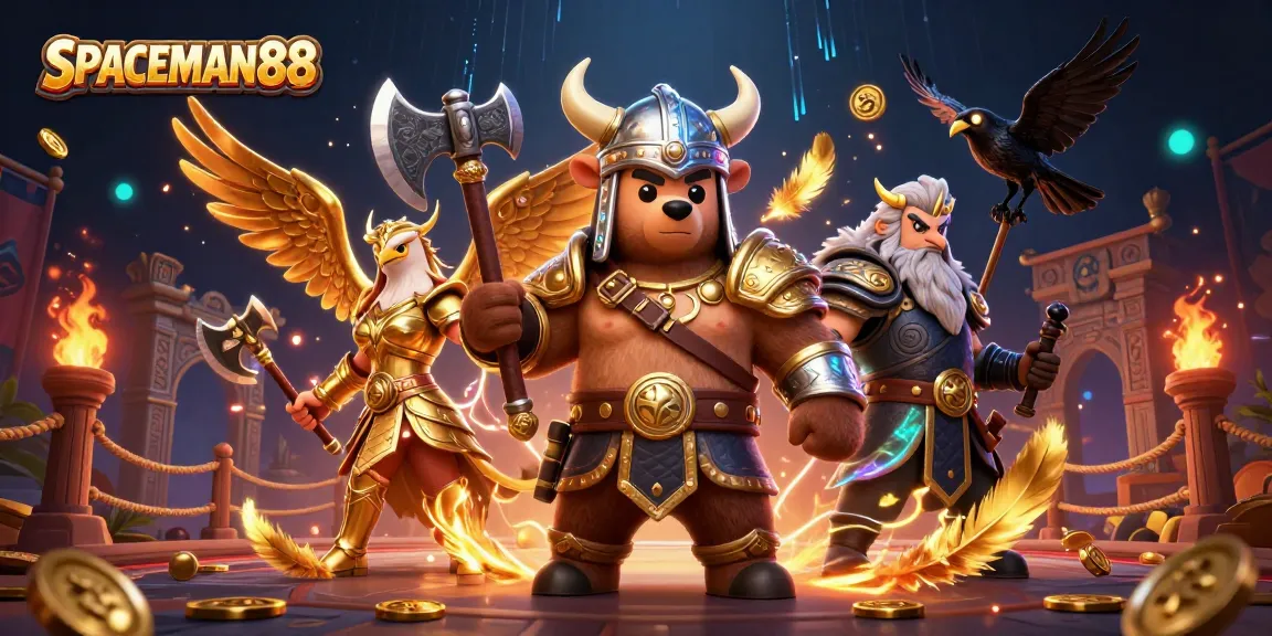 Spin big at SPACEMAN88 with epic characters and enchanting jackpots in a vibrant, engaging scene.