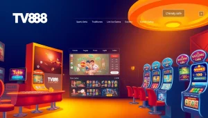 TV88 online gambling platform showcasing vibrant gaming options and user-friendly interface.