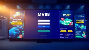 MV88 online betting platform interface showcasing USDT transactions and 24/7 support features.