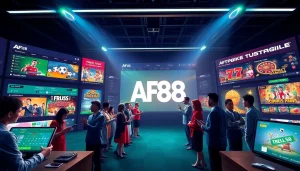 AF88 online betting platform interface showcasing diverse players and exciting game options.