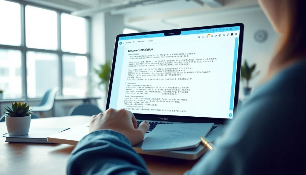Explore the Youdao translation software download options with an engaging office scene.