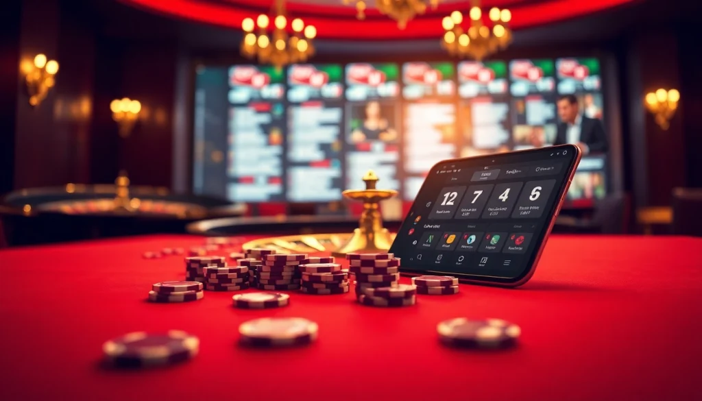 Engaging gambling scene highlighting the link vao 12bet on an elegant casino interface.