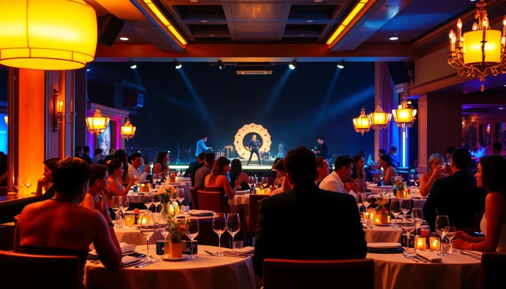 Dinner sxm at Club Noir featuring elegant dining with luxurious decor, exquisite cocktails, and vibrant entertainment ambiance.