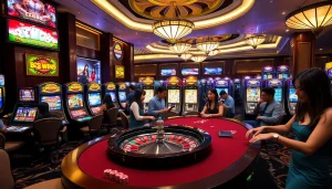 Engaged players enjoying thrilling games at XN88's vibrant casino.