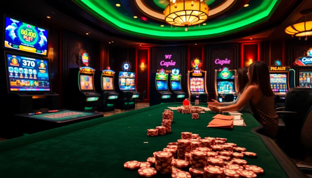 Experience exciting gaming at gg 88 with vibrant table games and luxury casino elements.