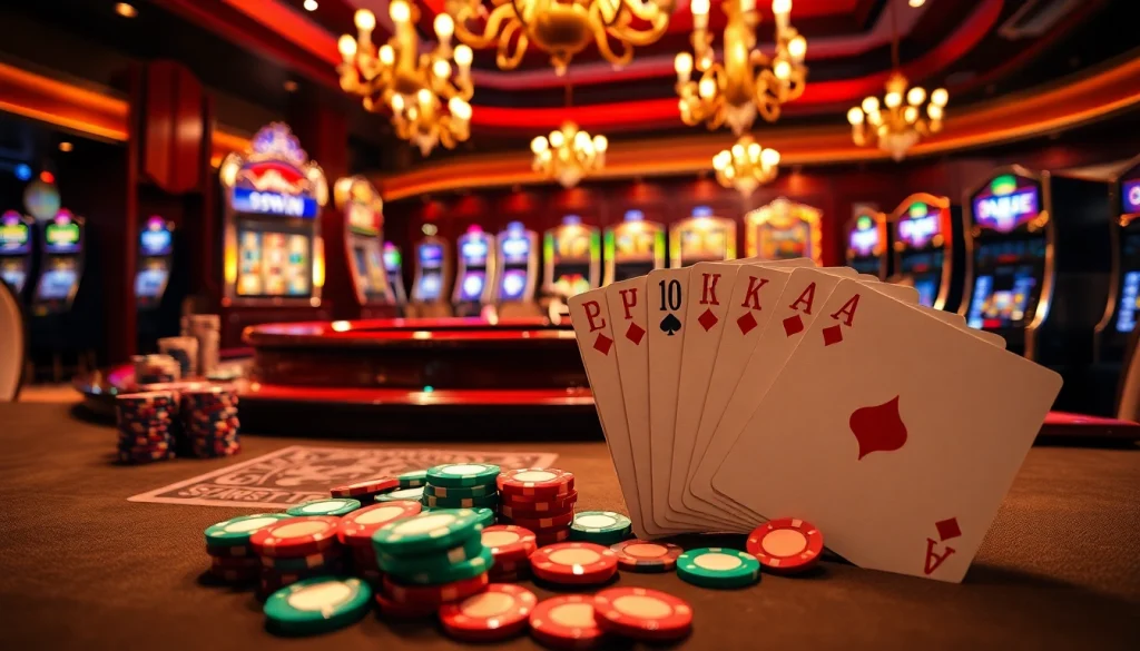 Experience the thrill at 99win with vibrant poker chips and elegant roulette tables.