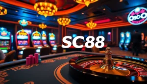 Experience the thrill of SC88 with vibrant casino games and luxurious atmosphere.