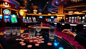Betting excitement at https://s8glx.com with vibrant casino tables and elegant players.