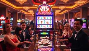 Experience the excitement of the slot demo mahjong in a vibrant casino atmosphere filled with winners.